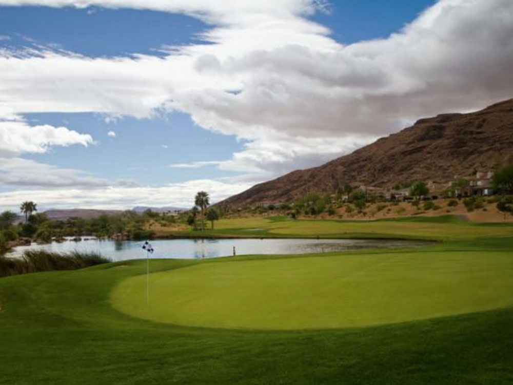 Arroyo Golf | 00000009735 | sports, golf, grass, mountain, view,   