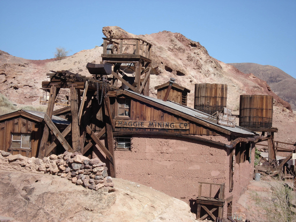 Calico | 00000010818 | mining - ghost towns, building, mountain, rocks,